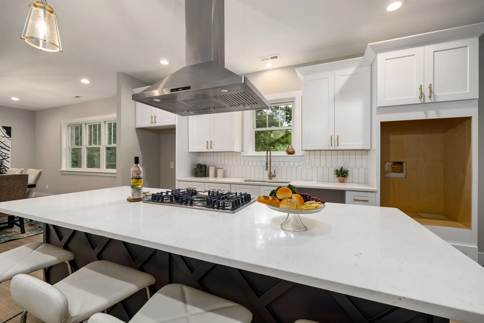 Galley kitchen remodel ideas for small kitchen with clever under-cabinet storage